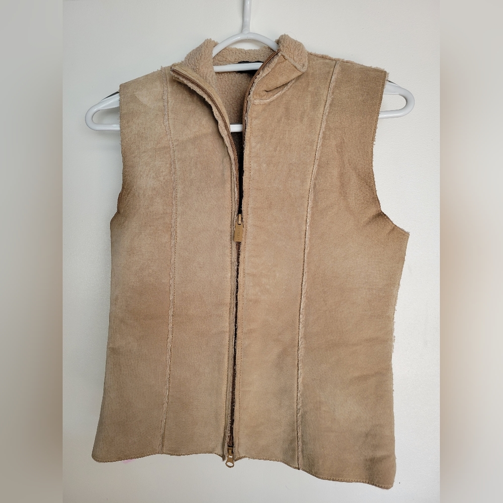 Express Leather Suede Vest in XS